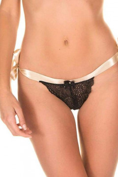 Black - Gold Panties BombGirl PHEKDA