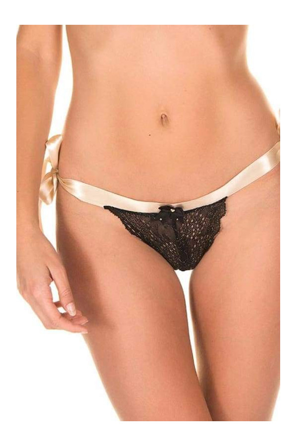 Black - Gold Panties BombGirl PHEKDA